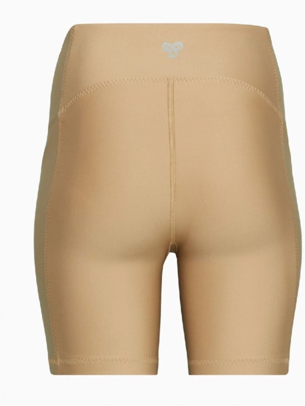 NWT Aritzia Women's Tan TnaGLOSS™ Atmosphere Hi-Rise 7"Biker Shorts Size XL